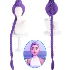 K-POP demonjägare tjejgrupp cos peruk realistisk anime rollspel, Rumi peruk><noscript><img width=