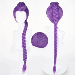 Kpop häxjägare grupp Rumi cos peruk anime simulering cosplay stor fläta><noscript><img width=