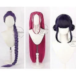 K-pop Mira Rumi Zoey Peruk Demon Hunters Scen Cosplay Peruk Grupp Idol Hår[HK]> Peruker