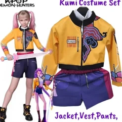 K-Pop Rumi Zoey Mira Demonjägare Cosplay Dräkt Set> Dräkter