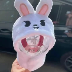 Kpop Stray Kids Lightstick Plyschöverdrag Skzoo Konsert Ljusöverdrag Docka Tillbehör Kappa Hatt Lampskärm Fans Samling Gåva{EE} D D><noscript><img width=