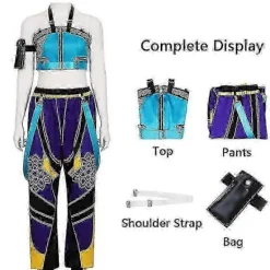 BraVärde K-pop Zoey Cosplay Set Med Peruk Anime Uniform Halloween Karneval Party Kostym För Kvinnor-lingling} L Clothes only><noscript><img width=