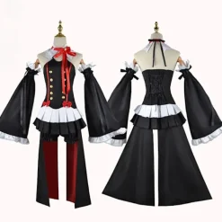 Krul Tepes Cosplay Kostym Anime Seraph of The End Owari No Seraph Krul Tepes Cosplay Peruk Häxa Vampyr Klänning Halloween Kläder -FA- Costume and Wig | Fyndiq><noscript><img width=
