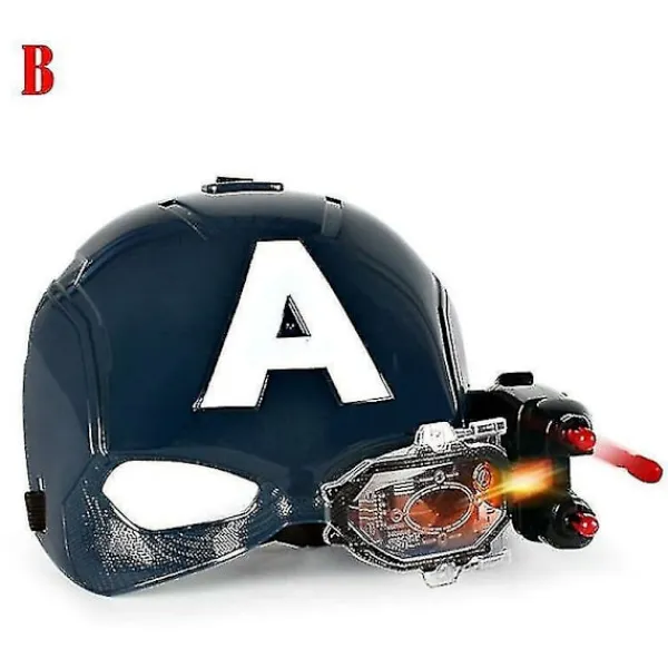 Kryc Marvel Avengers 4 Iron Man Captain America Mask Ljus Ljud Öppen Ansiktshjälm Mask För Barn Halloweenc A Thsidne> Masker