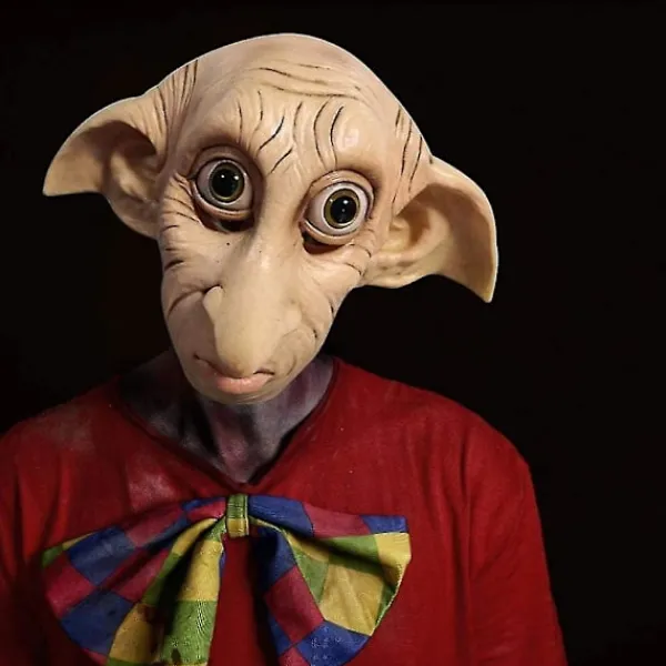 Kryc-vuxen Dobby-mask, Halloween Cosplay-mask Alvisk Dvärg Elf Latex-mask Helt Huvud Kostym Rekvisita Realistisk Mask För Karneval Maskeradfest 1 st | Fyndiq> Masker