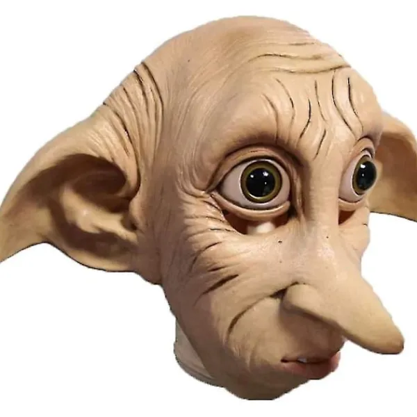 Kryc-vuxen Dobby-mask, Halloween Cosplay-mask Elven Dwarf Elf Latex-mask Full Huvud Kostym Rekvisita Realistisk Mask För Karneval Maskeradfest 1 st> Masker