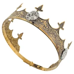Kungakrona Vintage Design Legering Medeltida Kostymtillbehör För Scenföreställningar Och Temafester 1st><noscript><img width=
