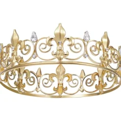 Kunglig kungakrona för män - Prinsens metallkronor och tiaror> Huvudbonader