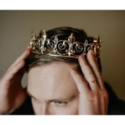 Kunglig kungakrona för män - Prinsens metallkronor och tiaror><noscript><img width=