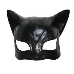 Kvinna Katt Selina Kyle Mask Bruce Wayne Kostym Latex Fancy Vuxen> Masker