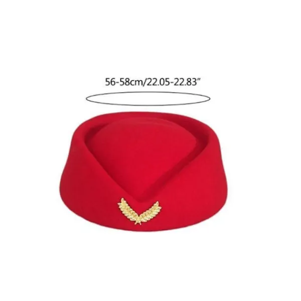 Kvinnlig flygvärdinna Hat Air Hostesses Hat 3 3 3> Huvudbonader