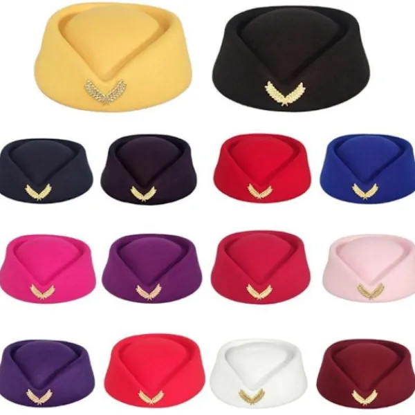 Kvinnlig flygvärdinna Hat Air Hostesses Hat 3 3 3> Huvudbonader