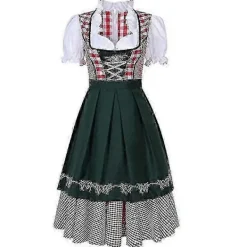 Kvinnor Traditionell Oktoberfest Kostym Tysk Ölservitris Dirndl Klänning med Förkläde Kostymfest Klänning Xs-6xl Plus Size-Perfekt L> Dräkter