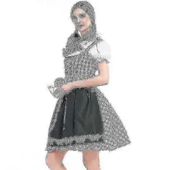 Kvinnor Traditionell Oktoberfest Kostym Tysk Ölservitris Dirndl Klänning med Förkläde Kostymfest Klänning Xs-6xl Plus Size-Perfekt L><noscript><img width=