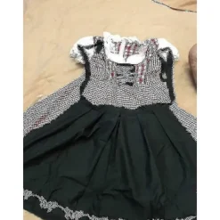 Kvinnor Traditionell Oktoberfest Kostym Tysk Ölservitris Dirndl Klänning med Förkläde Kostymfest Klänning Xs-6xl Plus Size-Perfekt L><noscript><img width=