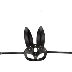 Kvinnors läder kattmask sexig halv ansiktsmask cosplay kostym rekvisita fest maskerad accessoarer><noscript><img width=