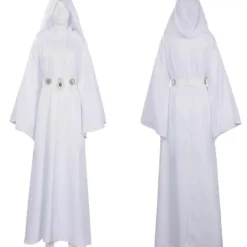 Holocky Kvinnors Princess Leia Cosplay Kostym Vit Klänning M> Dräkter