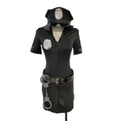 Kvinnors sexig polis uniform klädsel Halloween kostym L><noscript><img width=