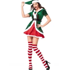 Holocky Kvinnors tomtekostym för julklänning M> Dräkter