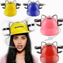 Öl Läsk Dryck Hjälm Partyhatt Födelsedagsfest Utomhus Ölhatt Lat Dricka Dryck Hjälm Hatt Huv -Sy><noscript><img width=