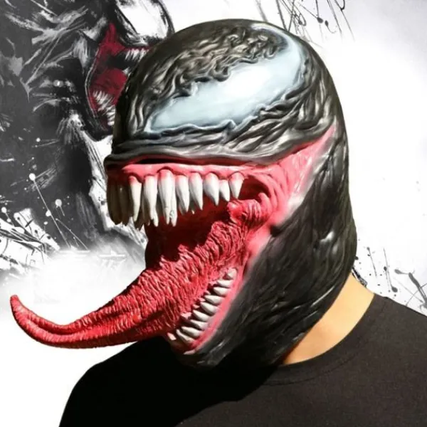 Latex Halloween Dekorationer Bus eller Godis Ny Retro Rolig Huvmask> Masker