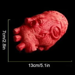 Latex Livsstorlek Falskt Mänskligt Hjärta Blodig Halloweenrekvisita> Tillbehör