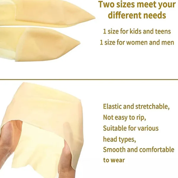 Latex Skallig Hatt Huvud Peruk Hatt Tjock Skallig Cosplay Hatt Maskeraddräkt Makeup Kostym för Barn Vuxna Halloweenfest> Masker