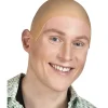 Latexperuk för skallig look för karneval, halloween och svensexa, hårlös peruk för kostym> Peruker
