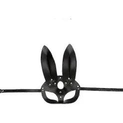 Läder Kattmask för Kvinnor Sexig Halv Ansiktsmask Cosplay Kostym Rekvisita Party Maskerad Tillbehör><noscript><img width=