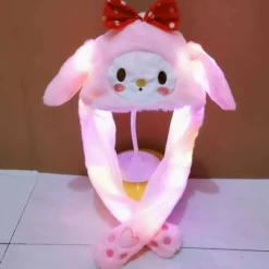 Led Floppy Ear Hat med rörliga öron Barn Öronlapp Pingvin Hat Lysande Hoppande Öron Hat Pingvin> Huvudbonader