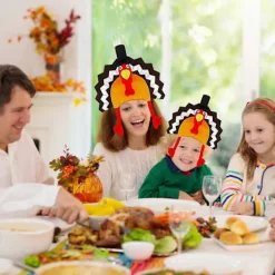 LED Kalkonhatt för Vuxna Barn Tecknad Plyschhatt Party Huvudbonad Thanksgiving Fotorekvisita Hatt Roliga Kostymtillbehör Open screen turkey h><noscript><img width=