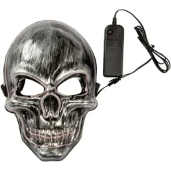 AMO Toys LED Mask Dödskalle, Vit> Masker