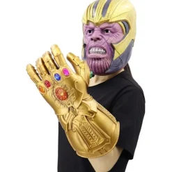 LED-belyst Infinity Gauntlet Thanos-handske med avtagbara magnetiska Infinity-stenar><noscript><img width=