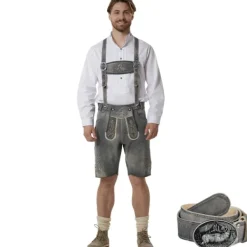 tectake Lederhosen Joshua oktoberfestbyxor herr 54> Dräkter