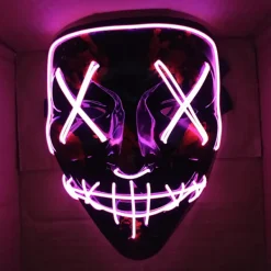 LED-glödmask EL-tråd lyser upp The Purge-filmdräkten> Masker