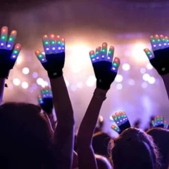 LED-handskar för barn med 7 ljuslägen, lysande handskar, LED-handskar för barn><noscript><img width=