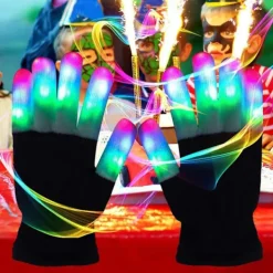 LED-handskar för barn med 7 ljuslägen, lysande handskar, LED-handskar för barn><noscript><img width=