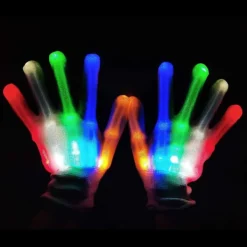 LED-handskar, lysande skeletthandskar med 5 färger och 6 lägen, blinkande, Halloween, jul, födelsedag, cosplay, festival, festgåva, bästa gåvorna för | Fyndiq> Tillbehör
