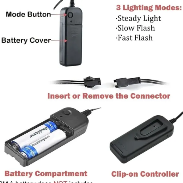 LED-mask för Halloween, Purge-mask med 3 ljuslägen, Ljus upp Halloween-mask för män, kvinnor och barn, blå> Masker