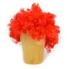 Robetoy Leksaker Utklädning Halloween Clown PERUK Röd Elastik 18cm> Peruker