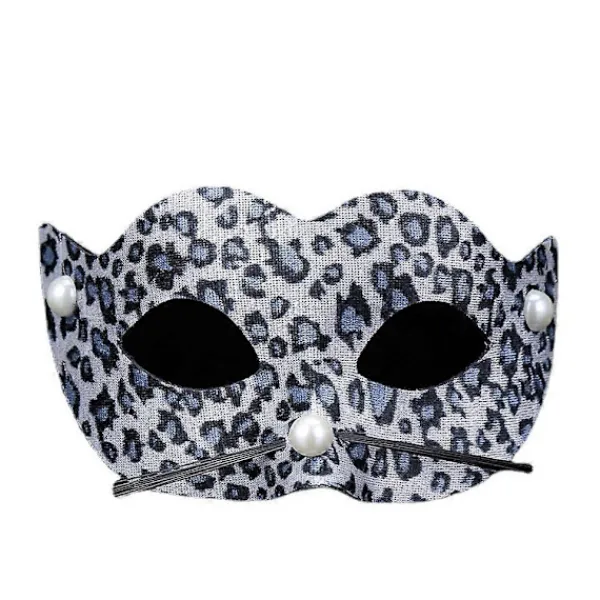 Leopardmönstrad Mask PVC Halvansiktsmask Cosplay Rekvisita för Halloween> Masker
