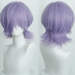 INF Lila Cosplay Peruk - Högtemperaturfiber, Justerbar Passform för Anime Rollspel & Fester><noscript><img width=