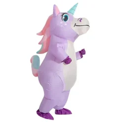 Blueday Lila Unicorn Uppblåsbar Dräkt Vuxen Barn Regnbåge Halloween Kostymer För Kvinnor Män Vuxen Carnival Mascot Jul Cosplay Adult 150-190cm><noscript><img width=