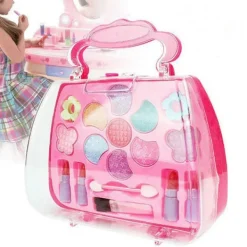 Lilla flickors riktiga sminkset Tvätbart & giftfritt Riktigt smink Flickleksaker för små flickor Födelsedagspresent><noscript><img width=