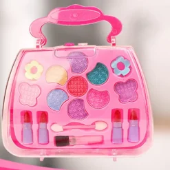 Lilla flickors riktiga sminkset Tvätbart & giftfritt Riktigt smink Flickleksaker för små flickor Födelsedagspresent><noscript><img width=