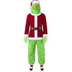 Liten/Medium Grön Monsterdräkt för Män Jul Tomte S,ZQKLA> Dräkter