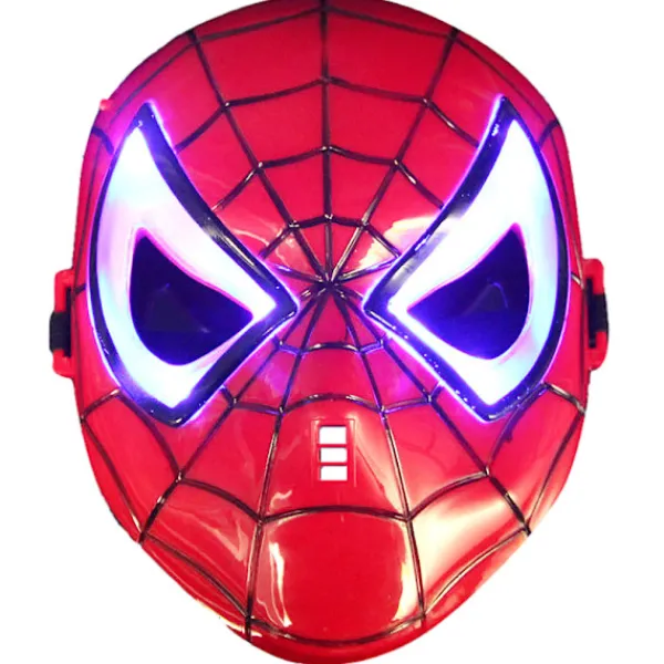 Ljus upp Spiderman Mask Pojkar Barn Vuxna Fancy Dress Superhjälte> Masker