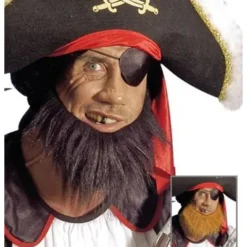 Sweden Quickstyle Ljusbrunt Pirat skägg Maskeradkläder Halloween one size> Tillbehör