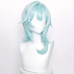Ljusgrön Cosplay Peruk För Game Genshin Impact Lolita Gradient Halloween Party Peruk><noscript><img width=