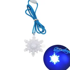 Ljusslinga julgransljus halsband, festliga semesterhalsband, blinkande julaccessoarer för kvinnor, män och barn, julfestgåvor, strumpa St><noscript><img width=